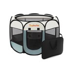 Topika Portable Pet Dog Playpen for Small Dogs & Cats with Bag