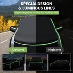 Topika 10-Layer Waterproof Car Cover, Car Rain Cover, Sunproof Dust Cover