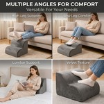 Topika Under-Desk Footrest Ergonomic Leg Support Pillow For Office & Home