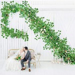 Topika Artificial Ivy Vines & Butterfly Fake Plants for Room Decor, 24pcs