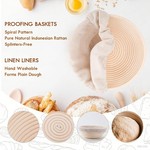 Topika Sourdough Starter Kit for Bread, Baking Supplies with Proofing Basket