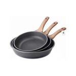 Topika - 3Pcs Nonstick Frying Pan Set, Non Stick Cookware Pans, 20/24/28CM