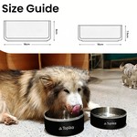 Topika Stainless Steel Dog Bowls No-Slip, Double-Walled Design