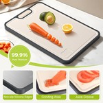 Topika Titanium Cutting Board for Kitchen, Double-Sided 52.7×35cm Board