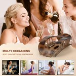Topika - Flat Hair Clips for Women, Claw Clips for Thick & Thin Hair, 6pcs