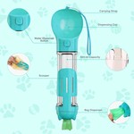 Topika 3-in-1 Dog Water Bottle with Food Bowl & Poop Shovel