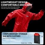Motocentric Rain Suits for Men Waterproof Motorcycle Rain Coat 2pcs
