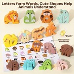 Topika Alphabet Animal Puzzles Alphabet Wooden Puzzles For Kids 3-5