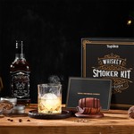 Topika Whiskey Smoker Kit Cocktail Smoker with Torch, 6pcs Wood Chips Set