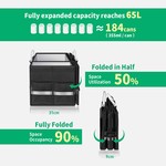 Topika - Car Cooler Box Insulated Storage Bag, Foldable Car Trunk Organiser