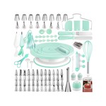 Topika - Cake Decorating Supplies Kit 137pcs with Turntable & Nozzles