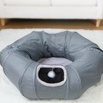 Topika 2-in-1 Cat Tunnel Bed with Hanging Ball Interactive Cat Toy for Cats