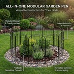 Topika - Gardening Fences Metal Garden Fencing 99cm x 32cm -10pcs