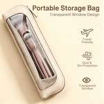 Topika 4-in-1 Magnetic Makeup Brush Set with Storage Pouch