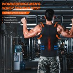 Topika - Shape Vests For Men Sweat Vest, Mens Waist Trainer Zip Slim Vest