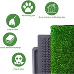 Topika Dog Grass Pad with Tray, Training Pee Mat, 20x25"51x64 CM