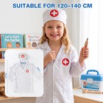 Topika Kids Doctor Kit for Dress-Up, Pretend Clinic Play 35 Pieces