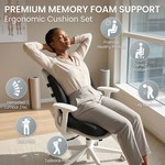 Topika - Ergonomic Back Support And Back Lumbar Support Pillow Setwgg