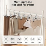 TopikaHome - 10/20PCS Metal Pants & Skirt Hangers with Adjustable Clips