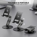 Topika Foldable Phone Stand, Flexible Adjustable Arms, Non-slip Pads