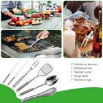 Topika - Camping Kitchen Set 27 Piece Portable Camping Utensil Set With Bag