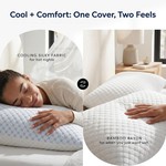 Topika - Shredded Memory Foam Pillow for Side Back And Stomach Sleepers