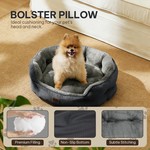 Topika Round Plush Pet Bed, Washable & Non-Slip Dog Bed, Cat Bed