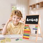 Topika 10-Row Wooden Abacus & Magnetic Board Kids Educational Toy Set