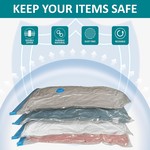 Topika 10 Vacuum Storage Bags, Space Saver Compression Pack Set, M/L/XL