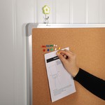 Topika-Aluminium Frame Cork Board 50x70cm , Wall-Mounted Bulletin Pin Board