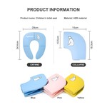 Topika Foldable Travel Potty Seat for Toddlers, Round & Oval Toilets