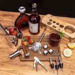 Topika- Cocktail Shaker Set with Stand,Bartender Kit&Drink Mixer for Bar