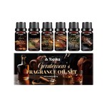 Topika - Men's Fragrance Oil Set, 6 Piece Aromatherapy Oils, 10ml Each