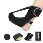 Topika - Plantar Fasciitis Night Splint Sock with Massage Ball and Foot Pad