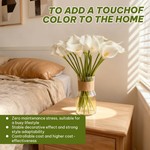Topika Fake Flowers Real Touch PU Calla Lily Artificial Plants home Decor