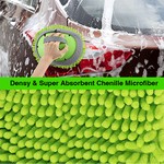 Topika - Car Wash Mop Kit, Long Handle, Brush, Microfiber Cloths & Squeegee