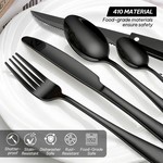 Topika Kitchen Cutlery Set 30pcs Knives and Fork Set with Steak Knife