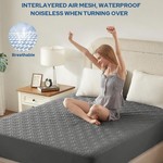 Topika - Mattress Protector Waterproof, Deep Pocket Soft & Noiseless Cover