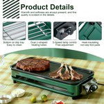 Topika Non-Stick Electric Indoor Grill Braai with grill net & trays, 1350W