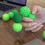 Topika 8 Silicone Magnetic Fidget Balls, Sensory Stress Relief Stim Toys