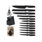 Topika 14 Piece Kitchen Knife Set with Knife Block, Sharp Stainless Blades