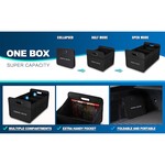 TopikaAuto - 55L Car Boot Organiser Foldable Storage Trunk Organizer-Black