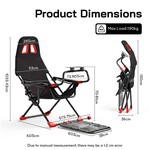 Topika - Foldable Racing Simulator Cockpit With Sim Racing Chair