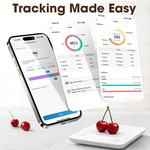 Topika Digital Kitchen Scale With App Automatically Calculate Food Calories