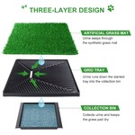 Topika Dog Training Pee Mat, Grass Pad with Tray & Collection Bin