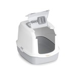 Topika Hooded Cat Litter Box with Litter Scoop, Fully Enclosed, Leak-Proof.