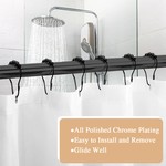 Topika High-Quality Stainless Steel Curtain Rod and Shower Rod, Retractable