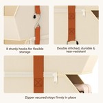 Topika 4 Tier Hanging Closet Organizer with 4 Bins & 8 Hooks