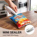 Topika Small Sealer Machine, Mini Plastic Sealer With Cutter For Food Bags