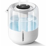 Topika Humidifier Diffuser 6.8L Dual Nozzle Quiet with Night Light for Home